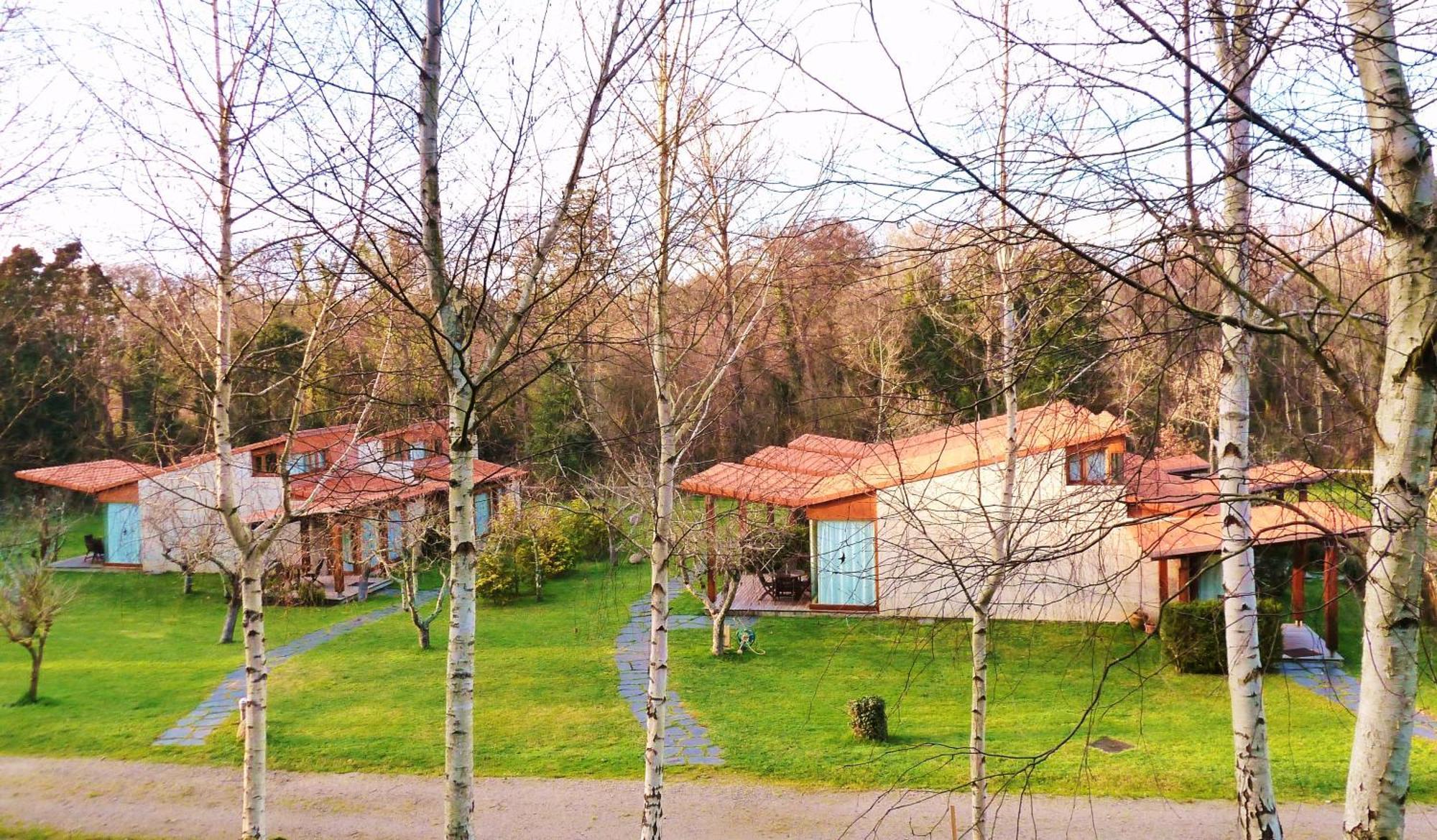 Bungalow Camping Los Manzanos Santa Cruz de Oleiros Dış mekan fotoğraf