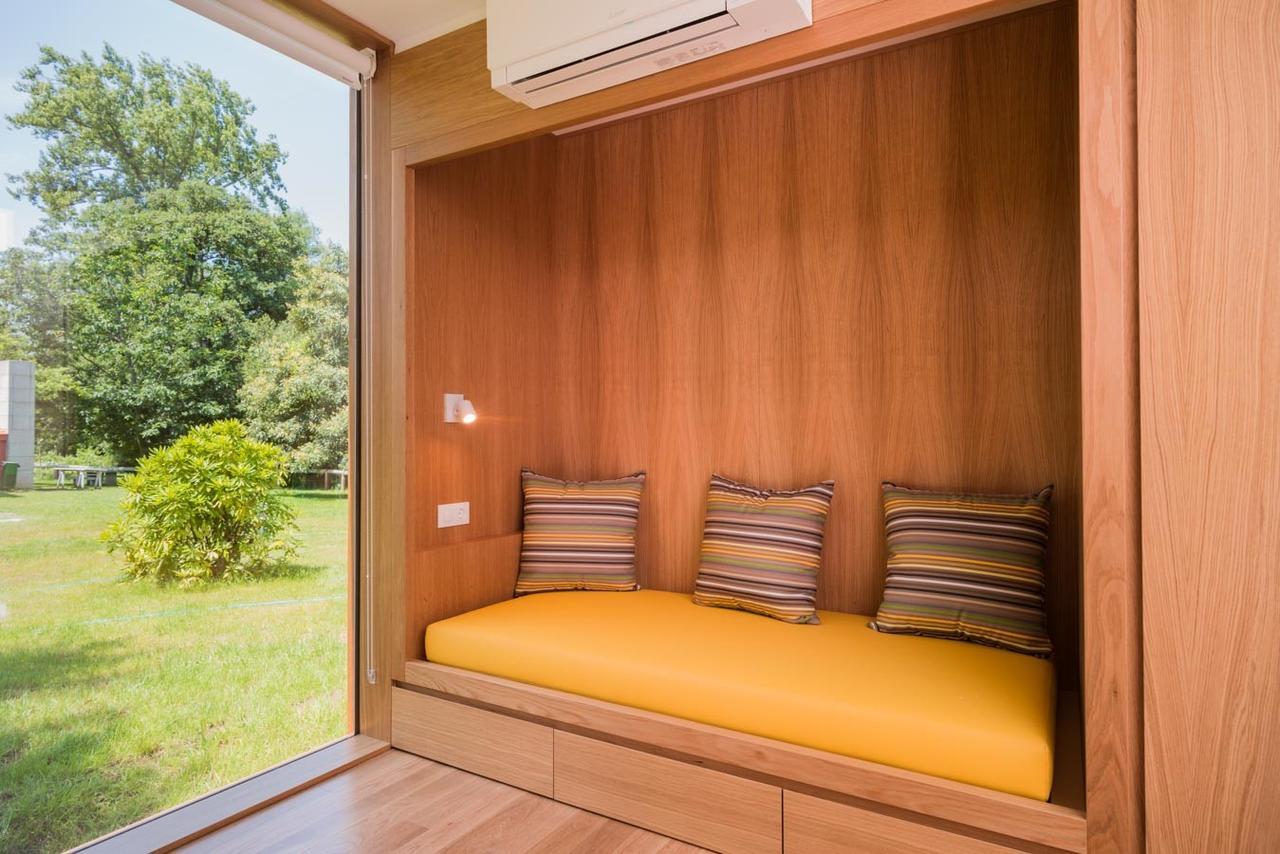 Bungalow Camping Los Manzanos Santa Cruz de Oleiros Dış mekan fotoğraf