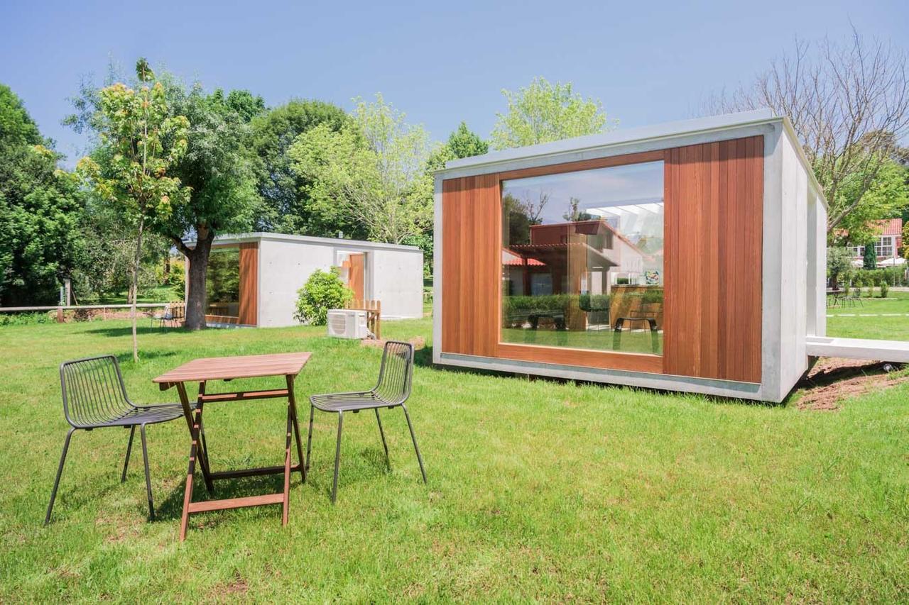 Bungalow Camping Los Manzanos Santa Cruz de Oleiros Dış mekan fotoğraf