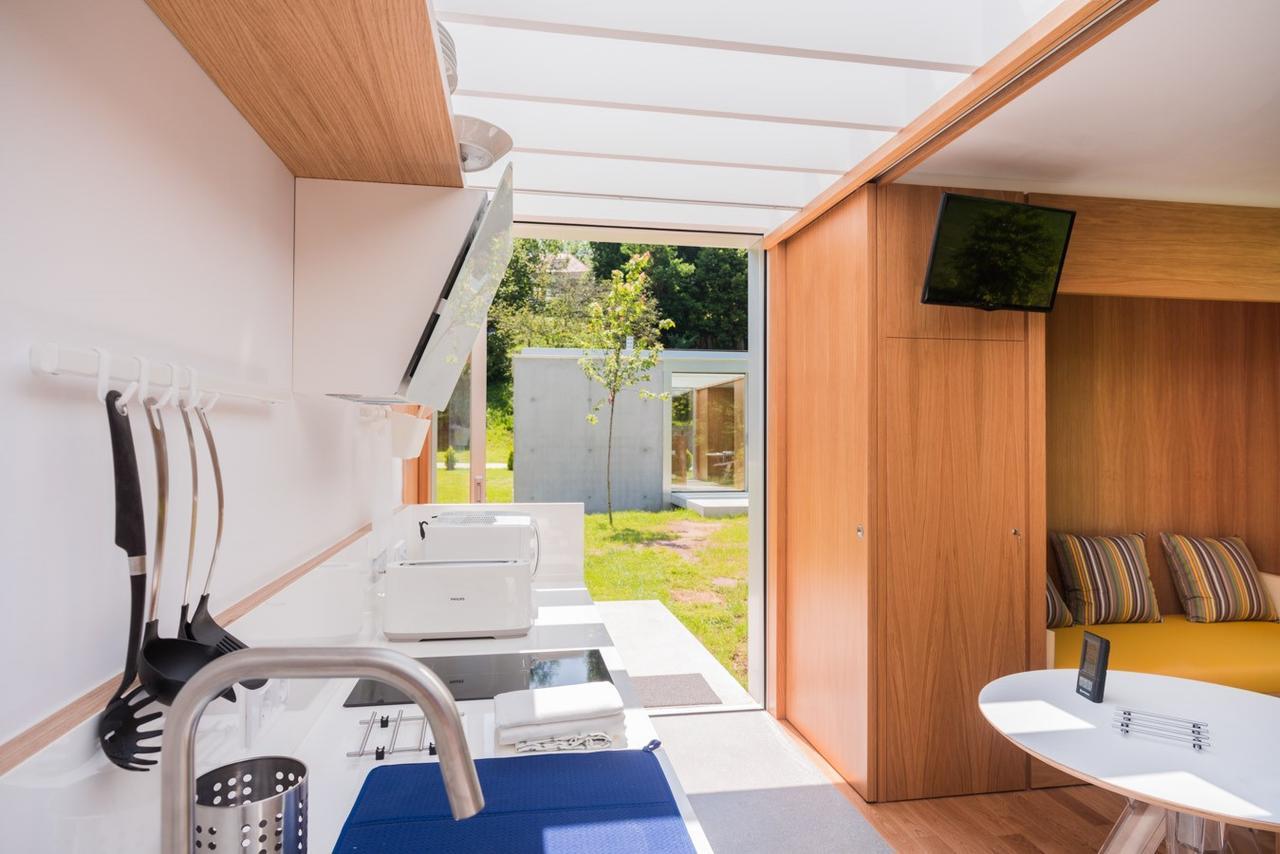 Bungalow Camping Los Manzanos Santa Cruz de Oleiros Dış mekan fotoğraf
